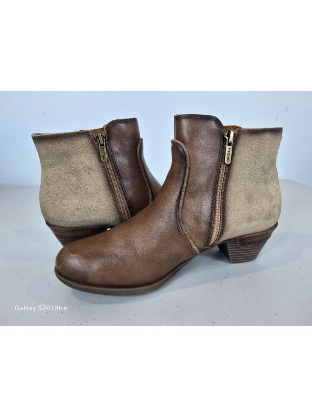 Pikolinos Rotterdam 902 water resistant ankle brown leather booties size 9 - Picture 2 of 10